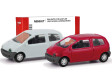 H0 - MiniKit Renault Twingo, Vermehlo Vivo/Jaune Vanilla (2 kusy)