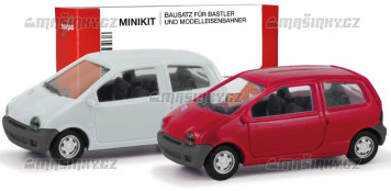 H0 - MiniKit Renault Twingo, Vermehlo Vivo/Jaune Vanilla (2 kusy)