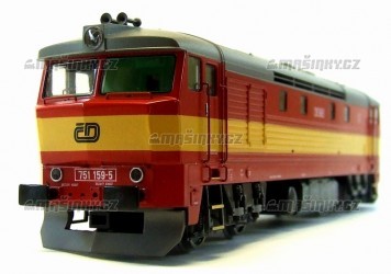H0 - Dieselov lokomotiva ady T751.159- D - analog