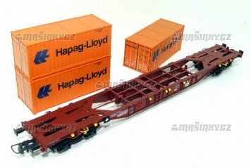 H0 - Ploinov vz se temi kontejnery Hapaq - Lloyd - D