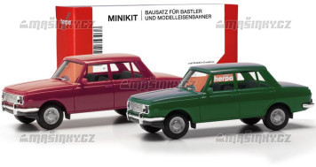 H0 - MiniKit Wartburg 353 '66, erven/zelen (2 kusy)