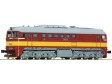 TT - Dieselov lokomotiva T 781 194 - 6 se lutm pruhem SD  - analog
