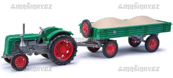 H0 - Traktor Famulus s pvsem a nkladem trku