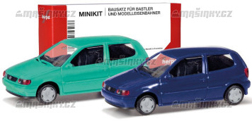 H0 - MiniKit VW Polo, pistciov/modr (2 kusy)