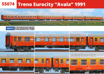 H0 - Souprava ty voz Eurocity Avala 1991 - J